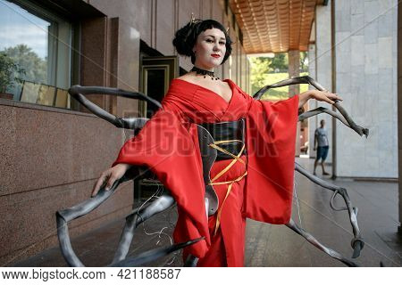 Kiev, Ukraine - June 1, 2019: Kiev Comic Con, An Annual Fandom Festival In Ukraine. Festival Of Comi