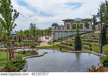 Halkali,istanbul,turkey- May 20,2021.spring View From Halkali Public Park With Its Nature,green Area