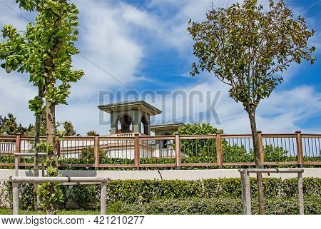 Halkali,istanbul,turkey- May 20,2021.spring View From Halkali Public Park With Its Nature,green Area