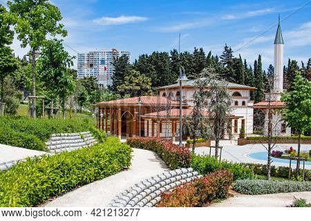 Halkali,istanbul,turkey- May 20,2021.spring View From Halkali Public Park With Its Nature,green Area