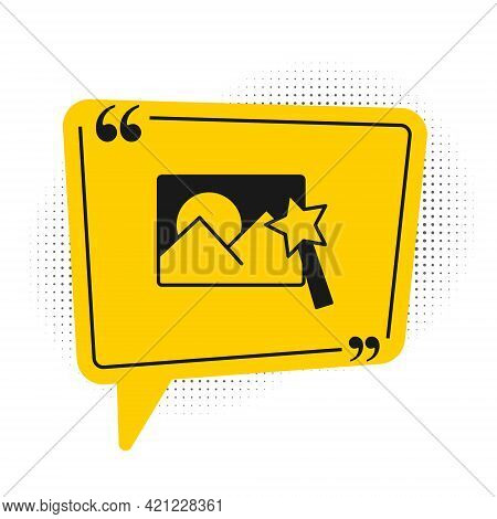 Black Photo Retouching Icon Isolated On White Background. Photographer, Photography, Retouch Icon. Y