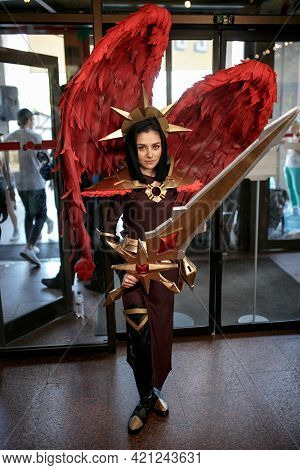 Kiev, Ukraine - June 1, 2019: Kiev Comic Con, An Annual Fandom Festival In Ukraine. Festival Of Comi