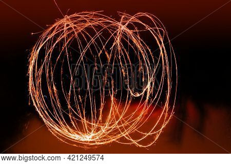 Overlay Light Effect For Photo And Mockups. Colored Film Burn Light Photo Overlay, Using Screen Mode