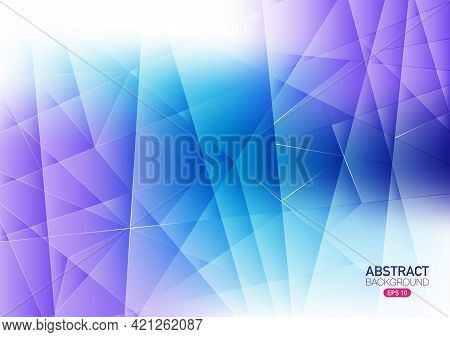 Light Purple, Blue Layout With Lines Triangles, Gradient Illustration, For Poster, Banner, Abstract 