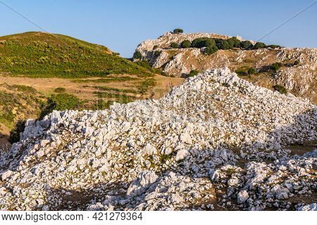 View Of Rocca Del Crasto Near Alcara Li Fusi Town In The Nebrodi Park, Sicily