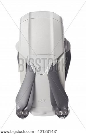 Moscow, Russia May 22, 2021: Dji Mavic Air 2 Drone Aerial Camera