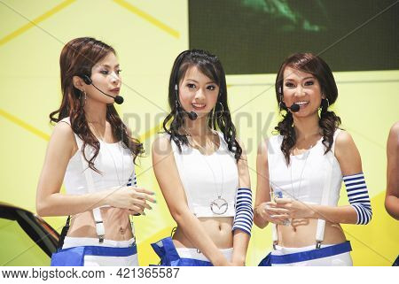Bangkok-apil 5 Pretty At The28th Bangkok International Motor Show 2007 On Apil 5  , 2007 In Bangkok,