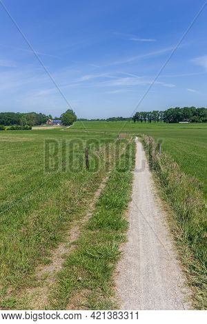 Gravel Bicycle Path In The Hills Near Ootmarsum, Netherlands