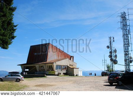 Stresa - Lago Maggiore (lake Maggiore), Italy - August 13, 2017: Terminus Of The Mountain Cableway C