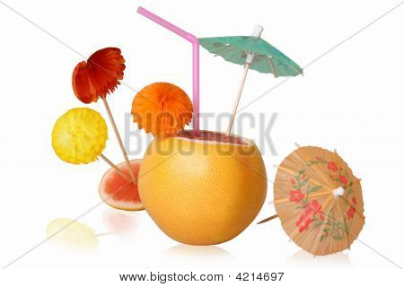 Cocktail en grapefrugt