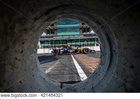 May 21, 2021 - Indianapolis, Indiana, USA: RC ENERSON (R) (75) of the United States practices for the 105th Running Of The Indianapolis 500 at the Indianapolis Motor Speedway in Indianapolis, Indiana.