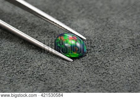 Natural Welo Ethiopian Opal Gemstone. Treated, Carbonated, Darkened. Saturation Enhanced. Reach, Bri