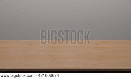 Cgi - Empty Work Desk. Office Interior. 3d Rendering