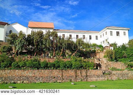 Convent Of Santo Domingo Built Over The Former Temple Of The Sun Of The Incas Or Coricancha In Cusco