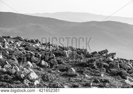 View Of Rocca Del Crasto Near Alcara Li Fusi Town In The Nebrodi Park, Sicily