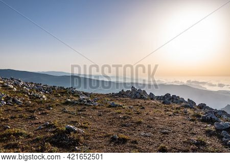 View Of Rocca Del Crasto Near Alcara Li Fusi Town In The Nebrodi Park, Sicily