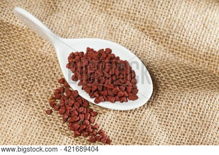 Bixa Orellana - Organic Achiote; Is A Seasoning And Food Coloring.
