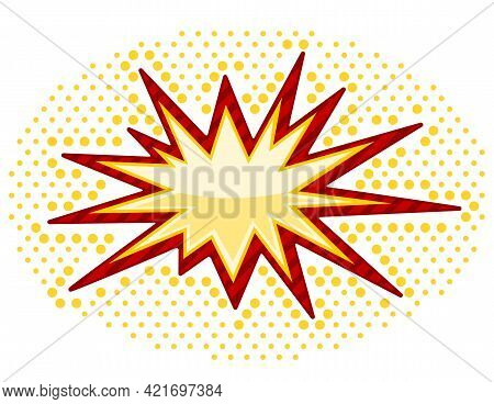 Vector Bursting Icon Isolated On White Background