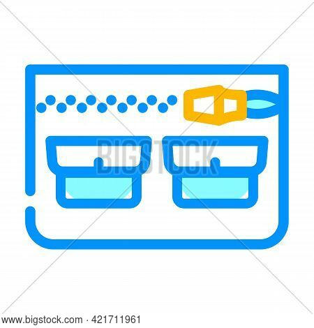 Universal Pocket Color Icon Vector. Universal Pocket Sign. Isolated Symbol Illustration