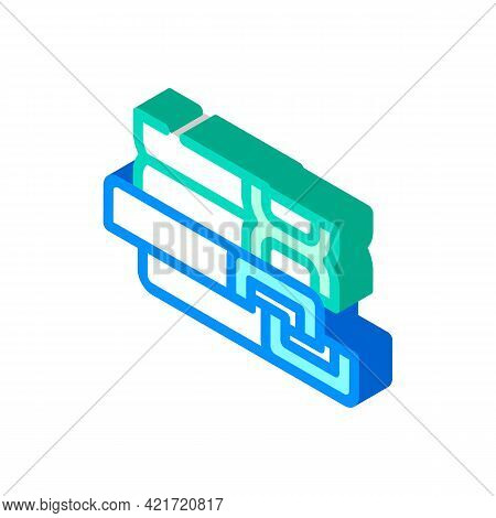 Support Structures, Beams And Channels Building Material Isometric Icon Vector. Support Structures, 