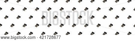 Macro Photo Usb Pendrive Isolated On White Background