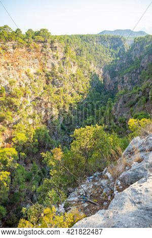 Beautiful View Of Guver Canyon In Nature Park Near Antalya, Turkey