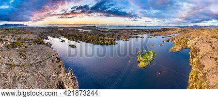 Aerial View Of Doon Fort By Portnoo - County Donegal - Ireland.