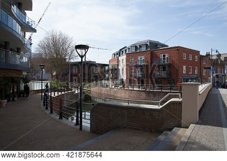 Apartments By The River In Maidenhead, Berkshire In The Uk, Taken 30th March 2021