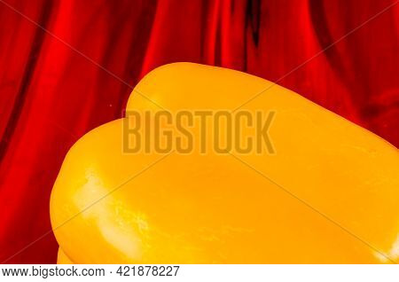 Colorful Mix Of The Freshest Red And Yellow Paprika, Bell Pepper