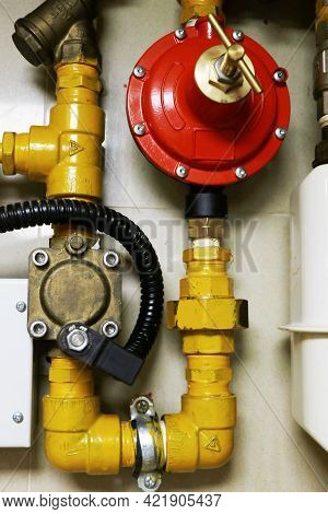 Liquid Petroleum Gas Pipe Line And Safety Coper Valve