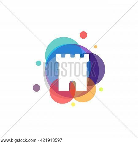 Colorful Castle Symbol Vector, Kingdom Symbol Designs Template, Design Concept, Symbol, Symboltype E