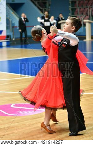 Orenburg, Russia - November 02-03, 2019: Girl And Boy Dancing