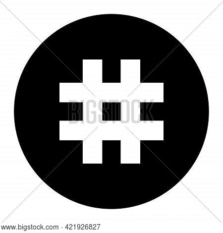 Reserve Rights Rsr Token Symbol Cryptocurrency Logo, Coin Icon Isolated On White Background. Vector 