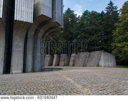 Mrakovica, Bosnia And Herzegovina-august 1, 2020:memorial Monument To The Revolution On Mrakovica, D
