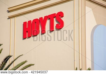 2021-05-12 Sydney, Australia Exterior View Of Hoyts Cinema Movie Theatre In Cronulla, Nsw . The Hoyt