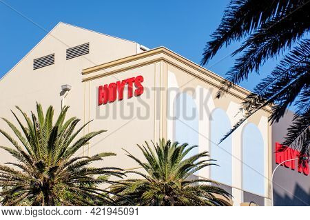 2021-05-12 Sydney, Australia Exterior View Of Hoyts Cinema Movie Theatre In Cronulla, Nsw . The Hoyt