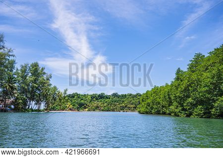 Klong Chao River On Koh Kood Island At Trat Thailand.koh Kood, Also Known As Ko Kut, Is An Island In