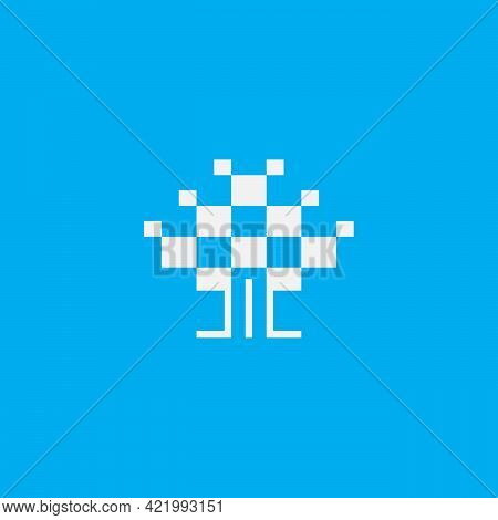 Digital Tree Logo Designs Concept Vector, Modern Tree Tech Logo Template, Logo Symbol Icon