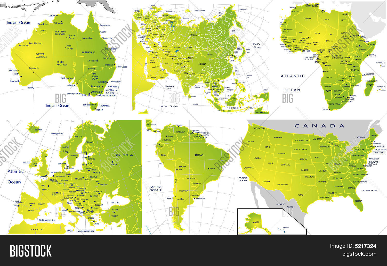 Political Map Vector & Photo (Free Trial) | Bigstock