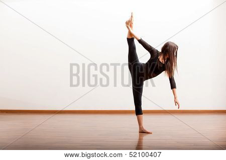 Jazz dancer trying some new moves
