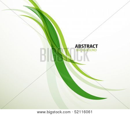 Green eco lines abstract background