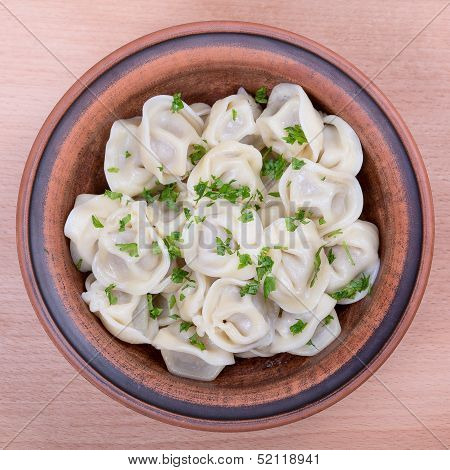Traditional Russian Dish - Pelmeni