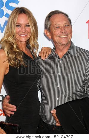LOS ANGELES - OCT 8:  Sharon Case, father Jim Case at the CBS Daytime After Dark Event at Comedy Store on October 8, 2013 in West Hollywood, CA