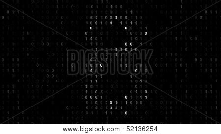 Binary code screen matrix style