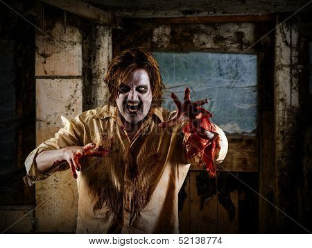 Hungry Zombie Coming To Eat Your Brain