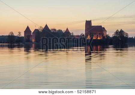 Galve Lake and Trakai Island Castle
