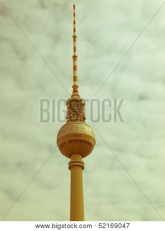 Retro Looking Tv Tower, Berlin