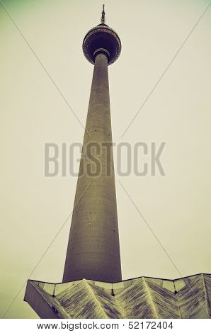 Tv Tower, Berlin Retro Look