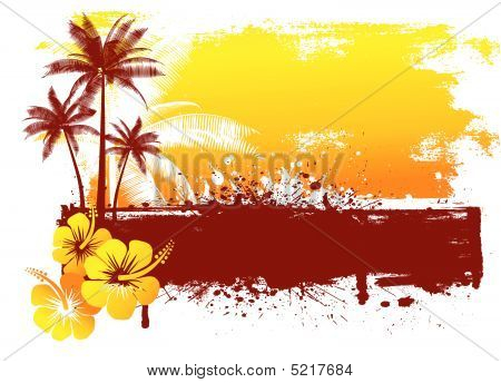 Grunge letní pozadí