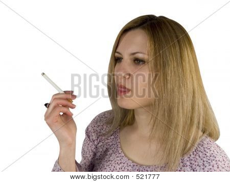 Menina de fumar